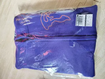 보라색 M 사이즈 지퍼 후드티