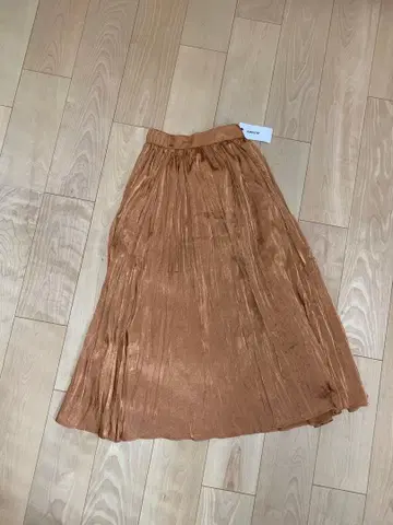 AMBIENT 브라운 플리츠 스커트 프리 사이즈
