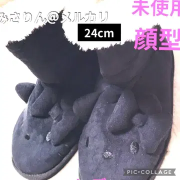 미사용 헬로키티 무스탕 부츠 얼굴형 여성용 24cm 산리오 정품