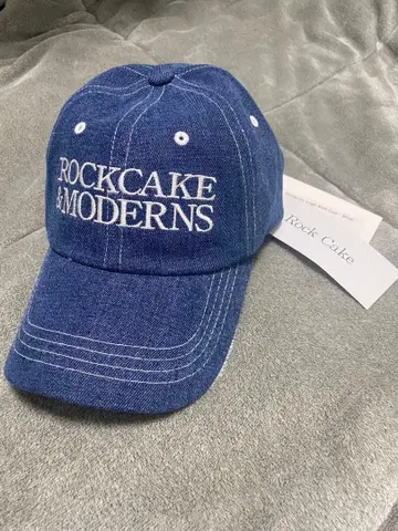 한국 브랜드 ROCKCAKE(락케이크)/모던 로고 캡 블루