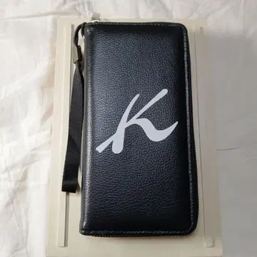 블랙 로고 장지갑 [ 남녀 공용 장지갑 ] 완전 새상품