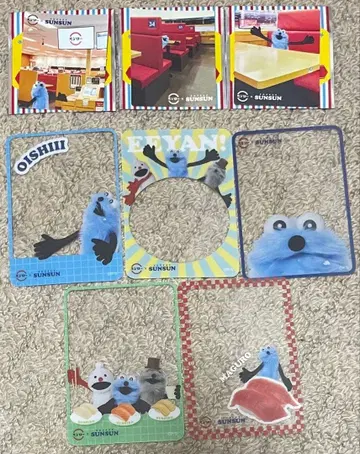 [퍼펫 순순] 스시로 콜라보 스티커 & 클리어 카드