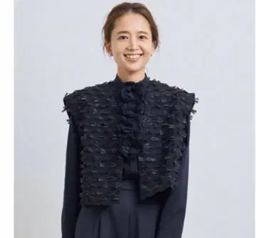 shirocon 리본 숏 베스트 네이비 36 새상품급