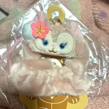 디즈니 리나벨 봉제 인형 키링 스트랩 옷 갈아입기 꽃