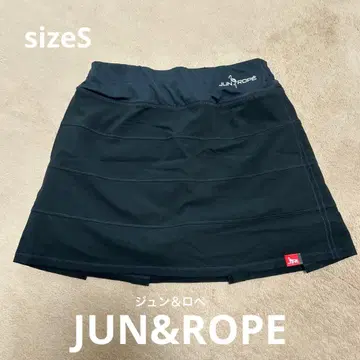 JUN&ROPE 블랙 골프 스커트
