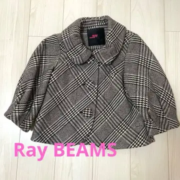 [ RayBEAMS ] 글렌체크 패턴 숏코트 자켓