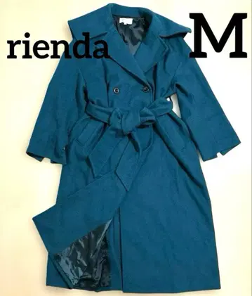 rienda 오버 칼라 W 울 믹스 코트