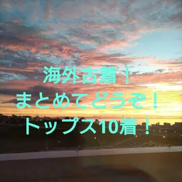 3벌 묶음! 해외 구제 의류 상의 10벌!