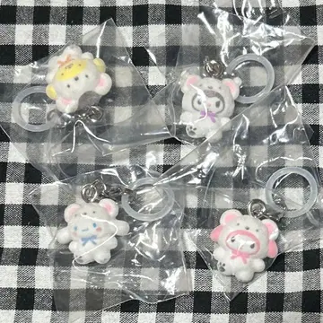 산리오 포근포근 스노우 표시 액세서리 4개 세트