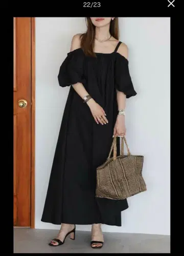 블랙 원피스 리조트 미사용 새상품