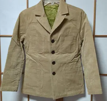 베이지 코듀로이 테일러드 자켓