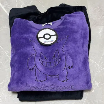 포켓몬 겐가 룸웨어 L 사이즈 파자마 퍼플 복슬복슬