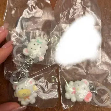 산리오 메지루시 액세서리 포근포근 스노우 3개 세트