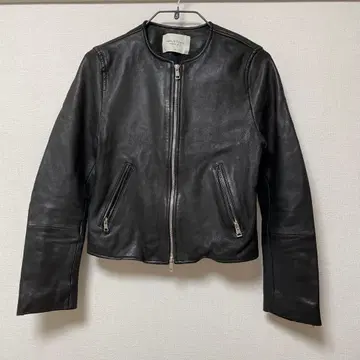 PUBLIC TOKYO 블랙 가죽 자켓