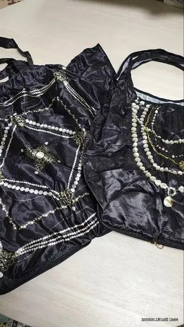 아이디어 부티크 마리리아주 에코백으로도 활용 가능한 대소 2점 세트 블랙