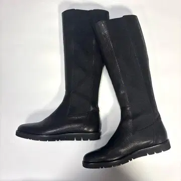 새상품급 사야 SAYA 사이드 고어 롱 부츠 [ 23.5cm ] 블랙