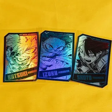 나의 히어로 아카데미아 홀로 카드 점프샵 바쿠고 토도로키 미도리야 오리진