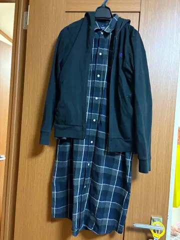 Gymplehx 체크 무늬 롱 원피스 12 + 블랙 후드티 14