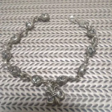 실버 플뢰르 드 리스 팔찌