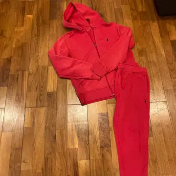 폴로 랄프 로렌 후드 부착 후드 맨투맨 셋업