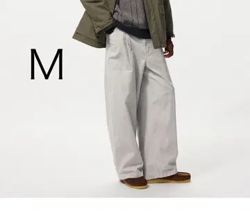 유니클로 JW ANDERSON 코듀로이 워크 팬츠 그레이 M