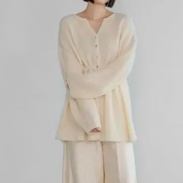 모헤어 드로스트 가디건