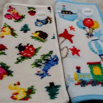 FEILER 동물 패턴 손수건 약 25cm