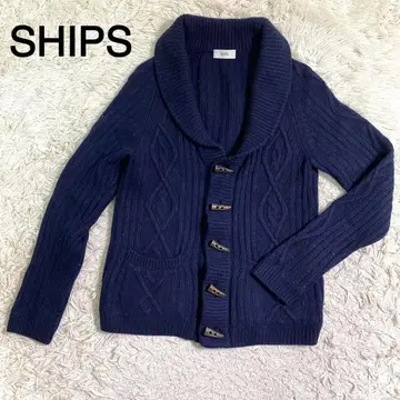 SHIPS 네이비 컬러 토글 버튼 더플 코트