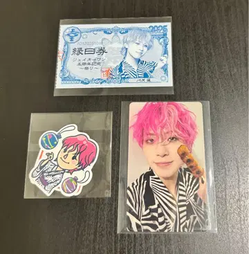 JO1 카와시리 렌 축제 엔니치권 트레이딩 카드 스티커