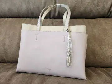 LOWELL things 연보라 합성 피혁 토트백