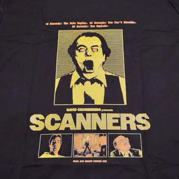 스캐너스 데이비드 크로넨버그 영화 T셔츠