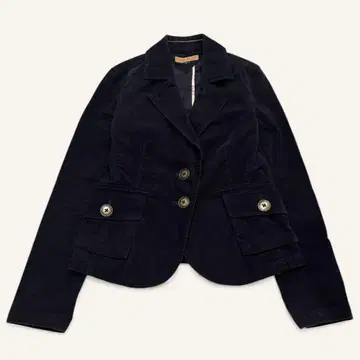 타미힐피거 테일러드 자켓 숏 기장 싱글 버튼 벨로아