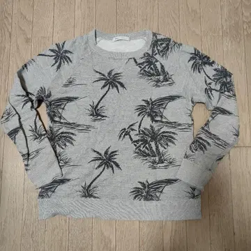 남녀 OK! Ron Herman 팜트리 패턴 트레이닝복 그레이 M