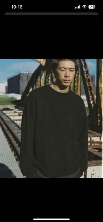 LIDNM / CASHMERE MILLED CREW KNIT