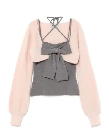 bubbles 리본 니트 앙상블