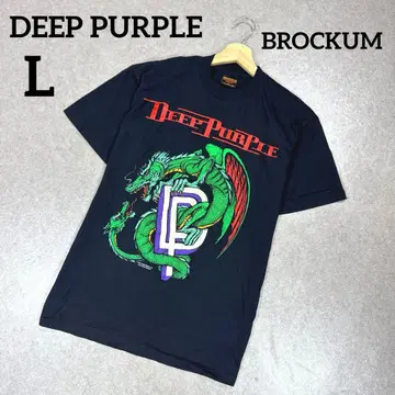 레어 빈티지 90S DEEP PURPLE 밴딩 T셔츠 USA L