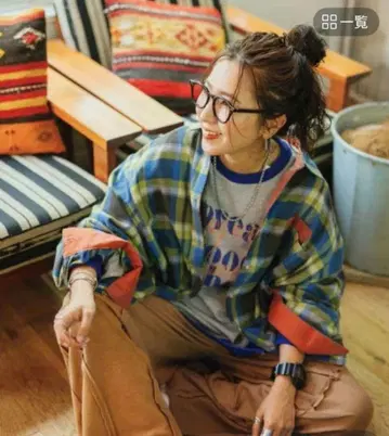 미사용 새상품 니코앤드 - misayo 프로듀스 체크 셔츠