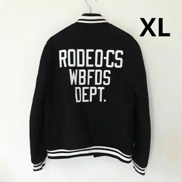 RodeoCrowns 로데오 크라운 바시티 자켓 블랙 XL RCWB