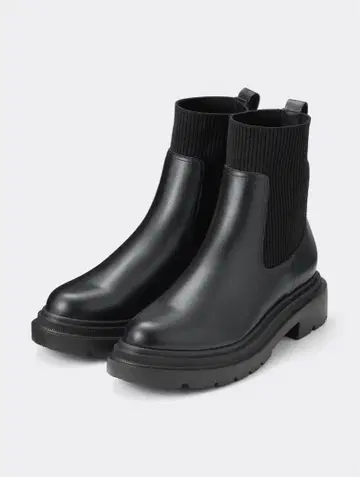 2025 S 리브 니트 삭스 부츠 블랙