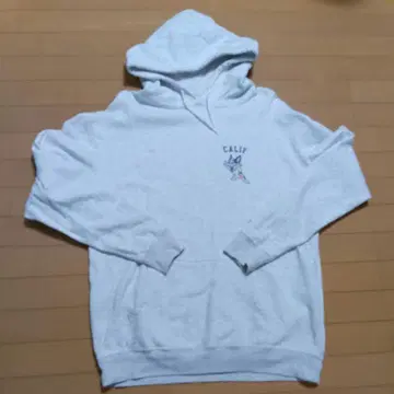 새상품급 TES CALIF 후드 부착 후드티 그레이 XL 사이즈