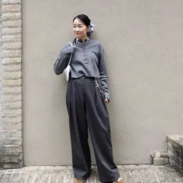 [ 완판템 ] anuke Waffle Henley Tops