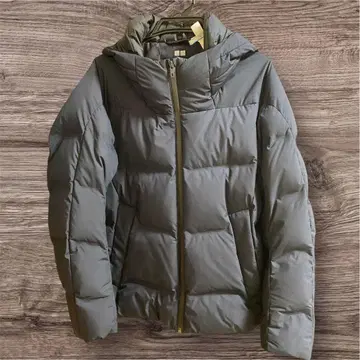 UNIQLO 네이비 후드 부착 다운 자켓