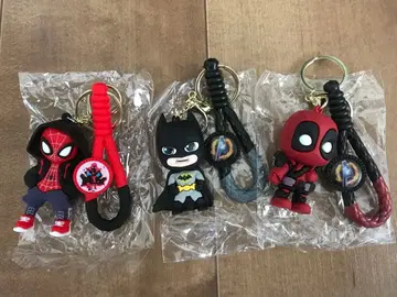 스파이더맨 배트맨 데드풀 키링 3개 세트