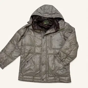 Vintage Club 후드 부착 다운 자켓 라이트 그린 캐주얼