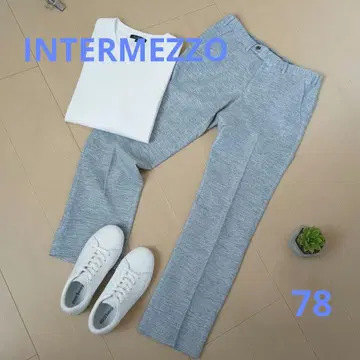 INTERMEZZO 서리 내린 슬랙스 W78 그레이