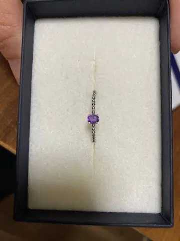 K10WG 자수정 반지 14호