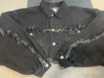 jouetie 와이드 크롭 프린지 G 재킷