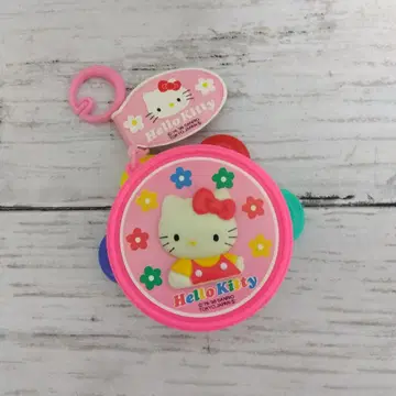 초레어 1998 산리오 키티 미니 탬버린 택 포함 새상품 일본제