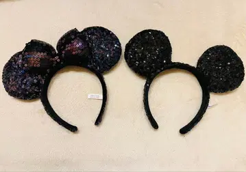 [페어] 스팽글 머리띠 디즈니 미키 미니