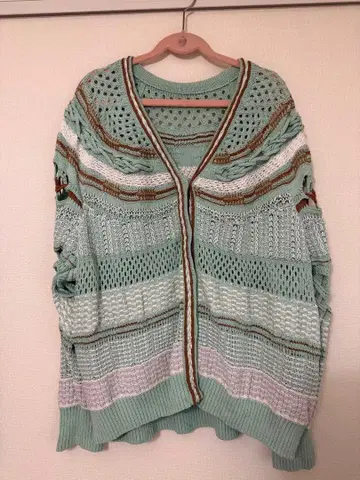 mamekurogouchi 케이블 니트 가디건